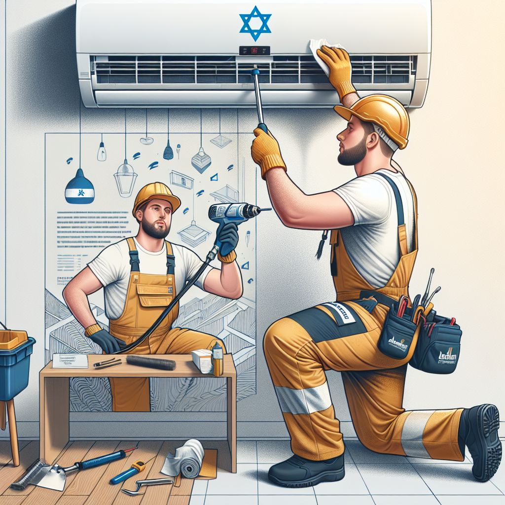 ניקוי מזגן עילי Normande מקצועי במחיר נמוך ובזול בישראל