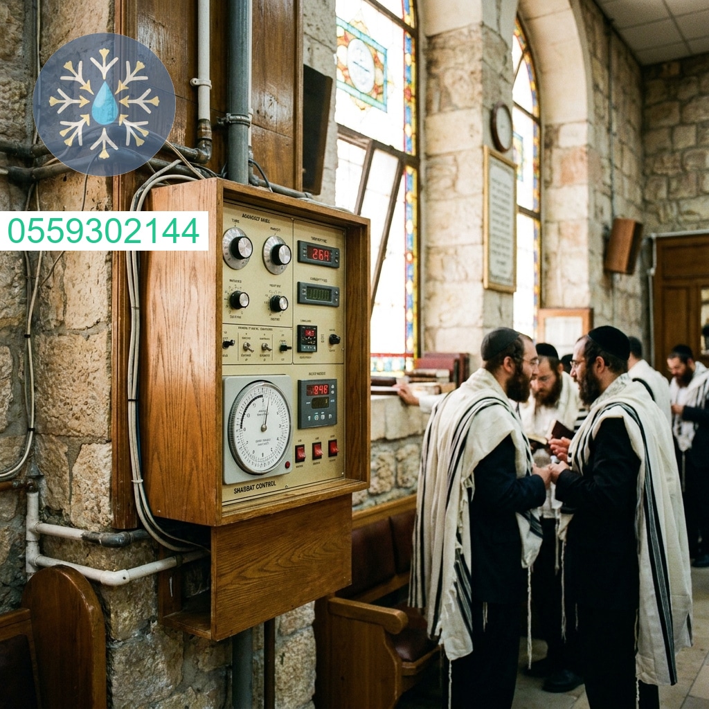 פתרונות מיזוג אוויר מתקדמים לבתי כנסת הכוללים בקרת שבת חכמה לנוחות מרבית בזמן התפילה